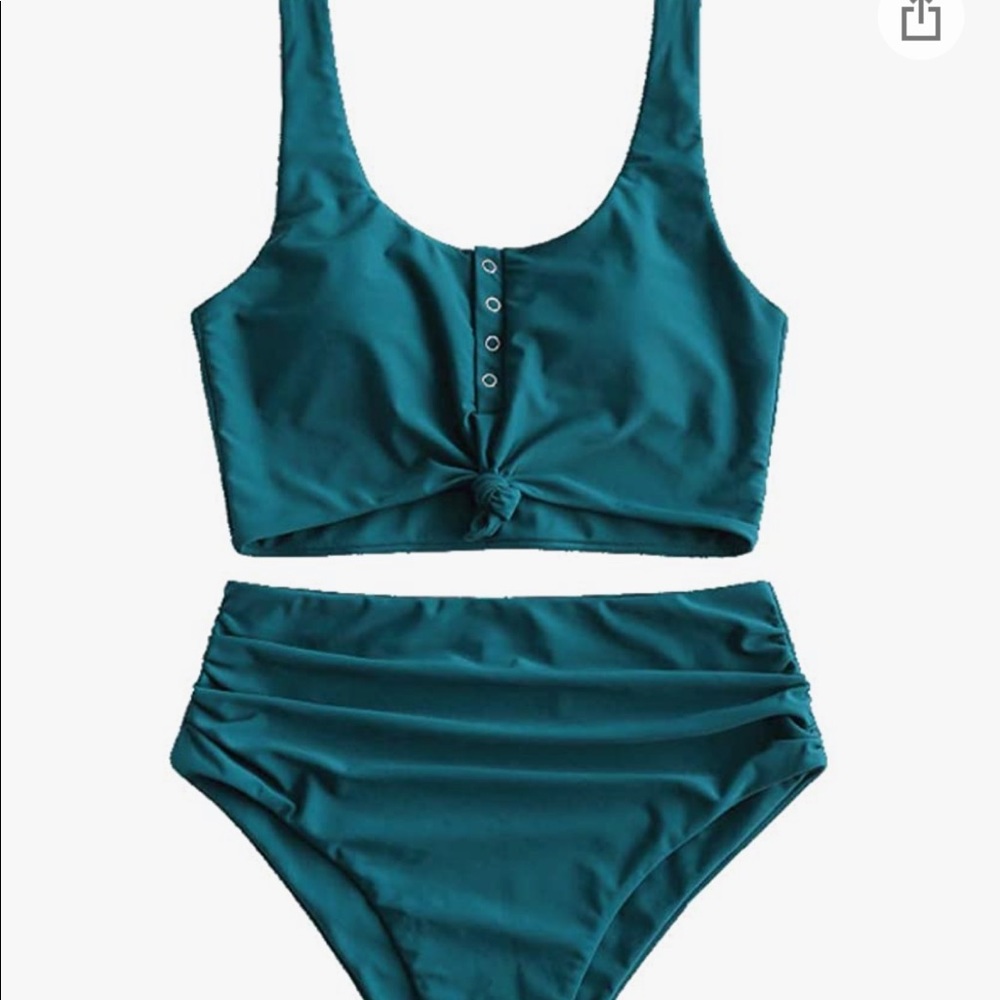 ZAFUL Scoop Neck Two Piece Swimsuit